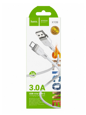 Кабель Hoco X109 Type-C White (100см)